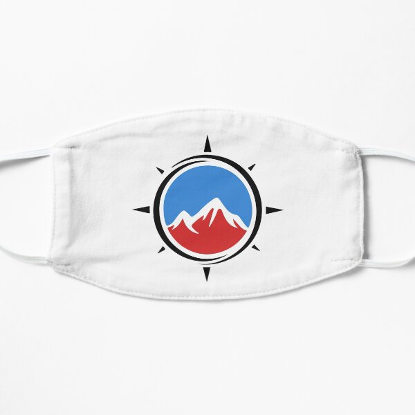 hermoso diseño, mejor logo para camisa Mascarilla plana