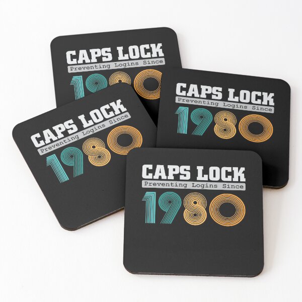 Item preview, Caps Lock preventing logins since 1980 computer designed and sold by Grinover.