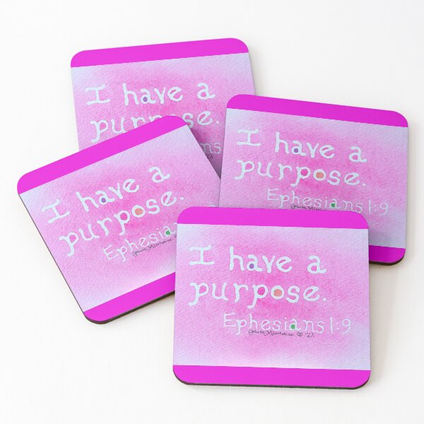 Item preview, Colorful Bible Verse: Ephesians 1:9 - I have a purpose. designed and sold by Paula Millhouse Fine Art.