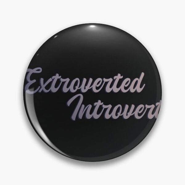 Item preview, Extroverted Introvert - Bold Purple Grey Text  designed and sold by TheMajesticGoat.