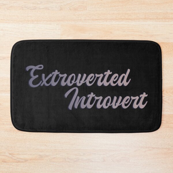 Item preview, Extroverted Introvert - Bold Purple Grey Text  designed and sold by TheMajesticGoat.