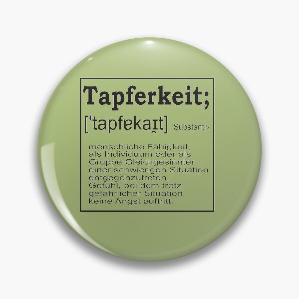 Artikelvorschau, Tapferkeit- Definition- Geschenkidee entworfen und verkauft von DreiAlpha.