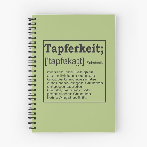 Artikelvorschau, Tapferkeit- Definition- Geschenkidee entworfen und verkauft von DreiAlpha.