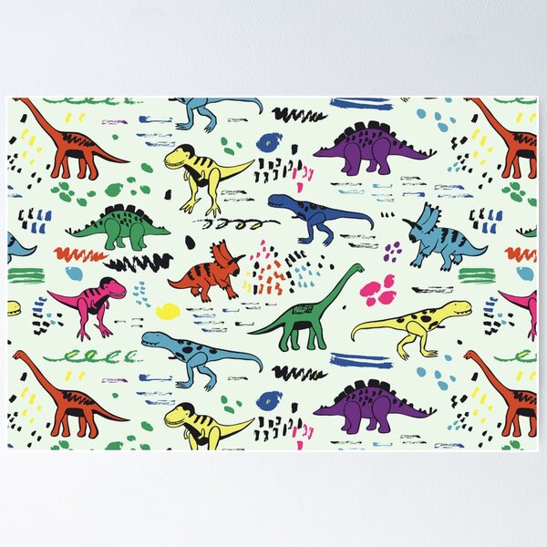 Item preview, colored dinosaur designed and sold by zanbo.