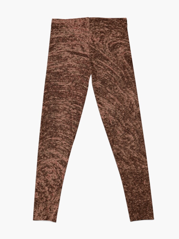 brown fur leggings