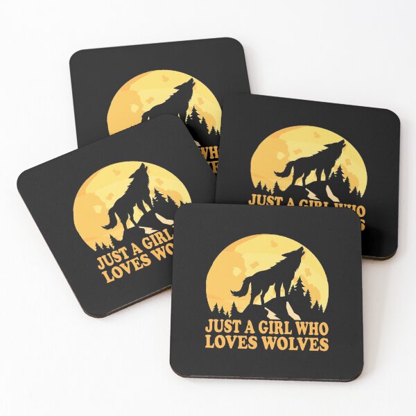 Item preview, Just A Girl Who Loves Wolves Essential Classic Design designed and sold by Glike.