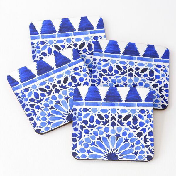 Item preview, Blue moroccan tiles designed and sold by Carolin Bentbib.