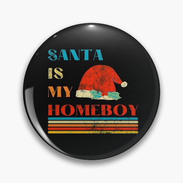Item preview, Santa is my Homeboy Vintage Distressed  designed and sold by DesignsofNote.