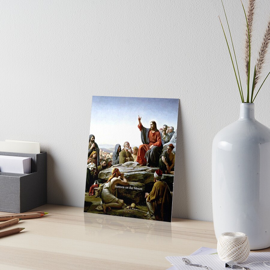 "Sermon on the Mount" Art Board Print for Sale by virginia50 | Redbubble