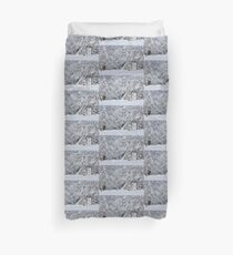 The Garden Door in Winter Duvet Cover
