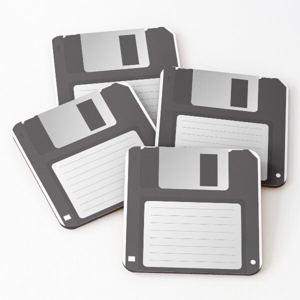 Item preview, Floppy disc coasters designed and sold by BECJS.