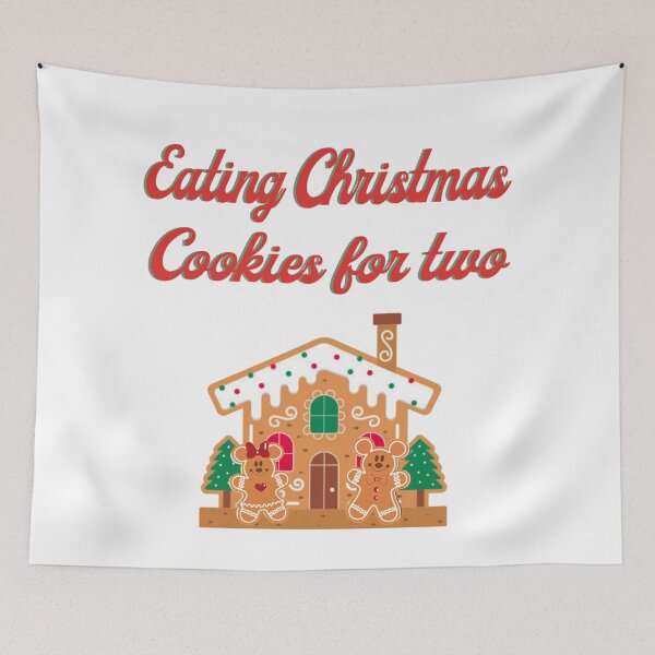 Item preview, Jolly eating christmas cookies for two quote designed and sold by crizzysketch.