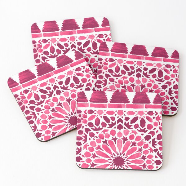 Item preview, Pink moroccan tiles designed and sold by Carolin Bentbib.