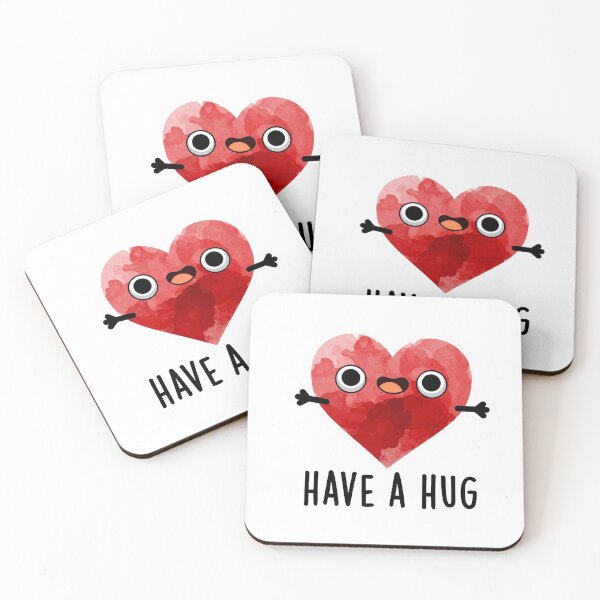Item preview, Have A Hug Funny Heart Puns  designed and sold by punnybone.