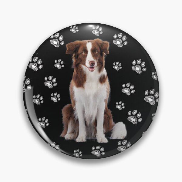 Item preview, Brown white border collie, dog with paws, paws, mask designed and sold by Toffy2222.