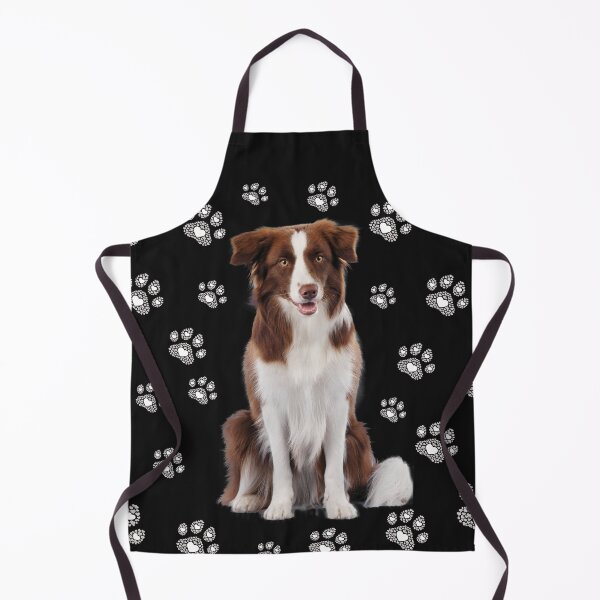 Item preview, Brown white border collie, dog with paws, paws, mask designed and sold by Toffy2222.