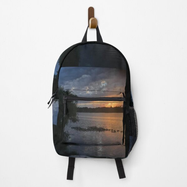 Item preview, The Sun has Set at Dusk Sunset over the Lake designed and sold by DiscGolfTees.