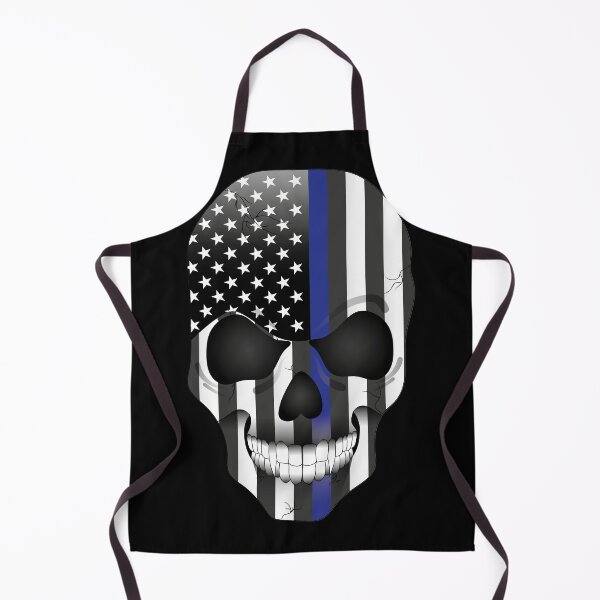 Item preview, USA American Blue Line Vampire Skull Flag designed and sold by SandersApparel.