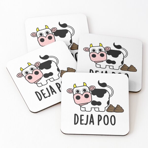 Item preview, Deja Poo Funny Cow Poop Puns  designed and sold by punnybone.