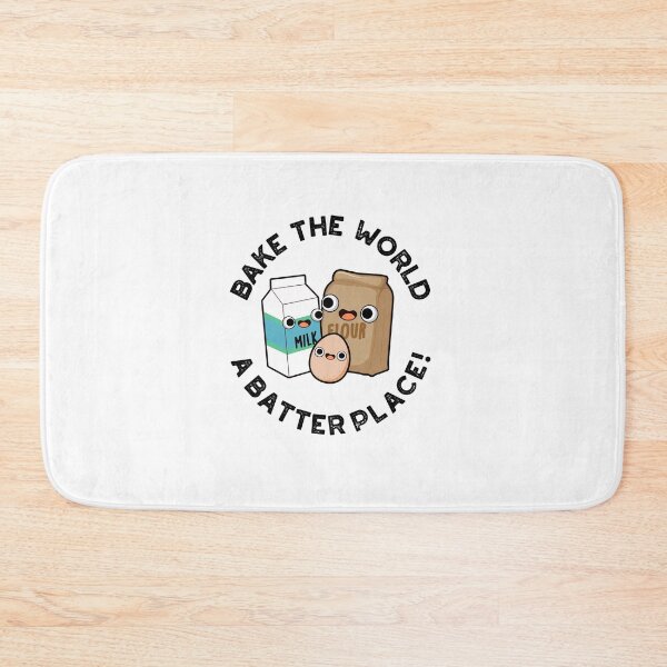 Item preview, Bake The World A Batter Place Funny Baking Puns  designed and sold by punnybone.