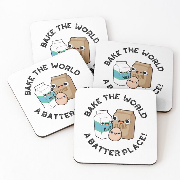 Item preview, Bake The World A Batter Place Funny Baking Puns  designed and sold by punnybone.