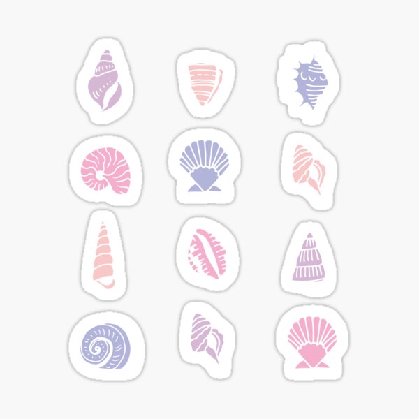 Shell Box Sticker Pack | Pink & Purple | Moonlight Isle Sticker
