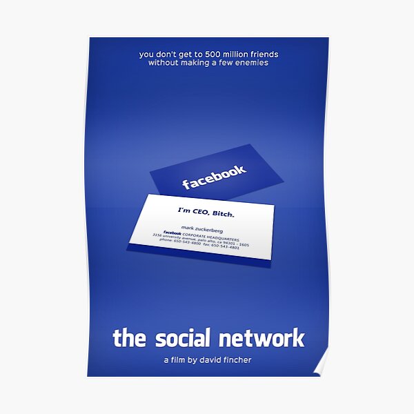 The Social Network film poster Poster