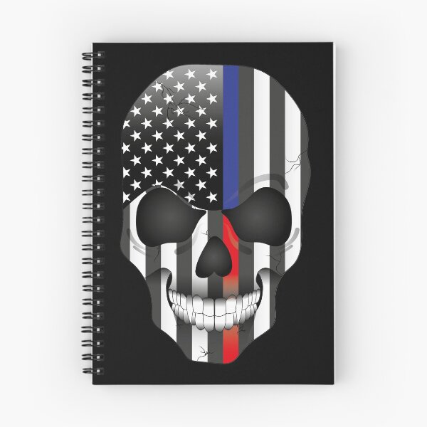 Item preview, USA American Red & Blue Line Vampire Skull Flag designed and sold by SandersApparel.