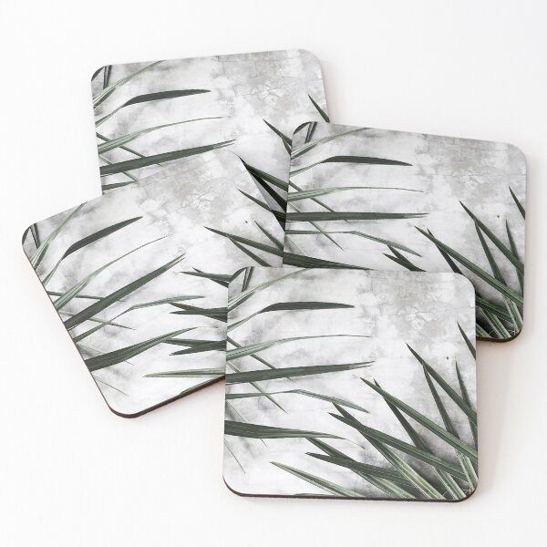 Item preview, Palm Leaves Concrete Wall designed and sold by HintofNature.
