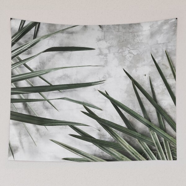Item preview, Palm Leaves Concrete Wall designed and sold by HintofNature.