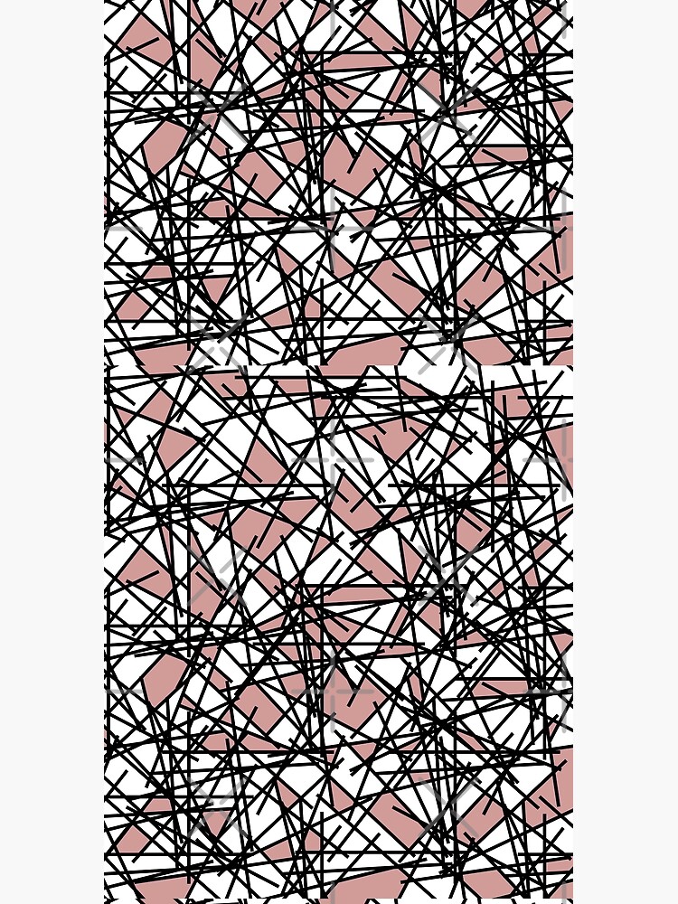 Disover 80s Abstract Pink Black White Shards Pattern Duffel Bag