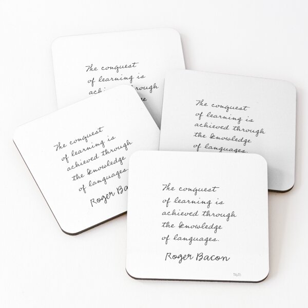 Item preview, Roger Bacon quote about languages designed and sold by Ariana Mila -  Awesome quotes.