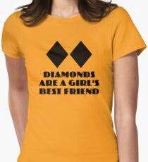 Diamonds are a Girl's Best Friend Women's Fitted T-Shirt