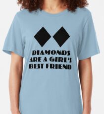 Diamonds are a Girl's Best Friend Slim Fit T-Shirt