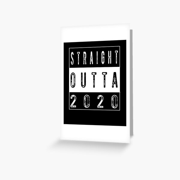 Item preview, Straight Outta 2020 - New Year 2021 Sarcastic Pun Funny Gift designed and sold by SakuraKuroYomi.