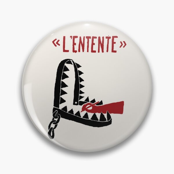 Item preview, Paris Revolt, May 68: 'L'ENTENTE' (The Agreement): The Original in Deepest Red and Black on Bone White designed and sold by Day Chapman.