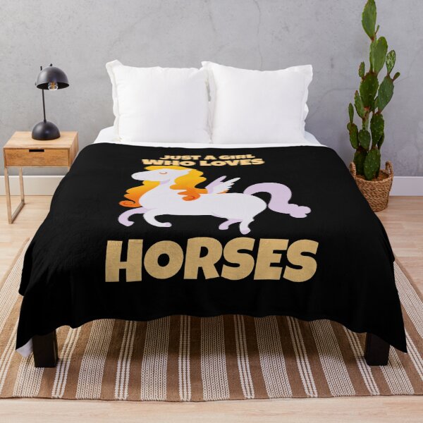 Item preview, Just A Girl Who Loves Horses designed and sold by jacks-tees.