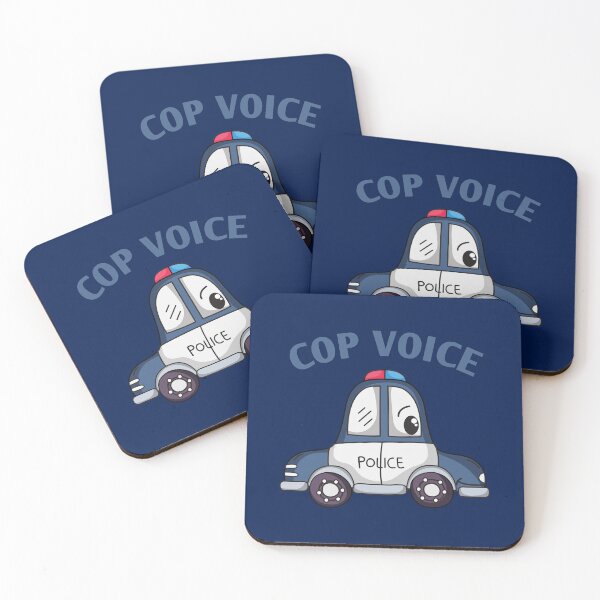 Item preview, cop voice Kawaii police car designed and sold by KawaiiPark.