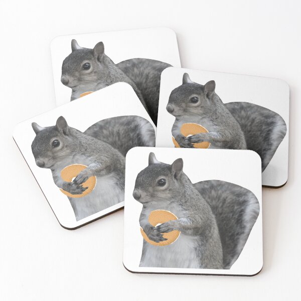 Item preview, Squirrel eating bagel designed and sold by fernyias.