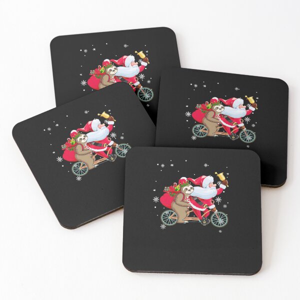 Item preview, Santa And Sloth Riding Double Bike Christmas Biking Lover designed and sold by DanielleNicolet.