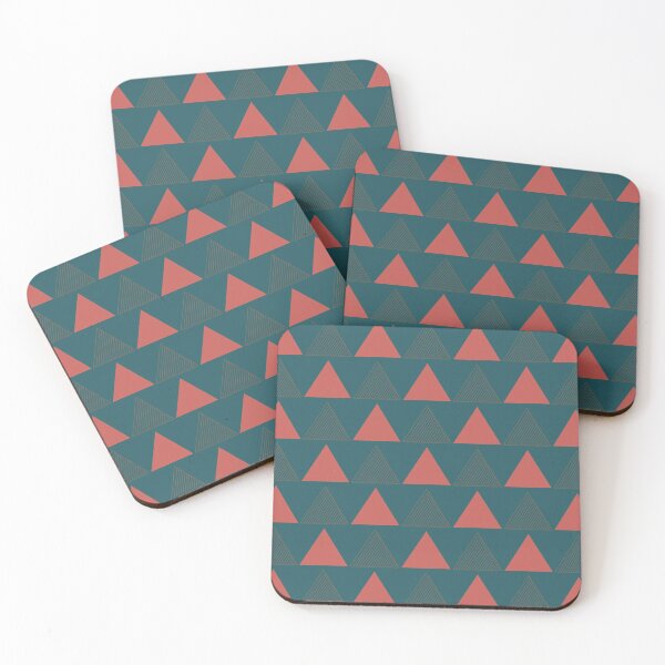 Item preview, Triangle Pattern Color 2 Green Orange designed and sold by Mimi Huang.