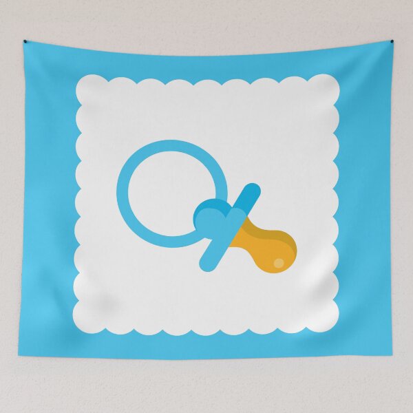 Item preview, Baby Boy Blue Cyan Pacifier designed and sold by Inogitna Designs.