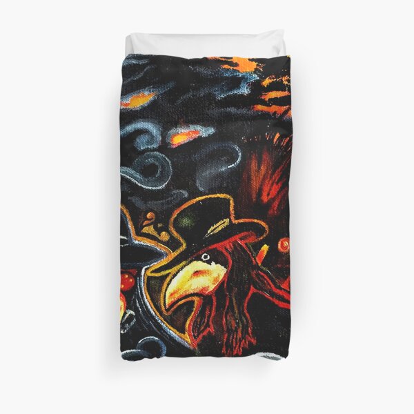 Birds of Hell Duvet Cover