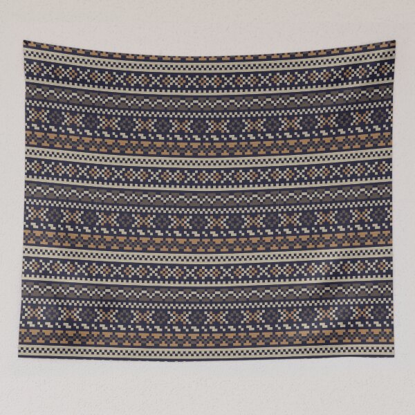 Item preview, Brown Cream Christmas Fair Isle Pattern designed and sold by Siu-Hong Mok.
