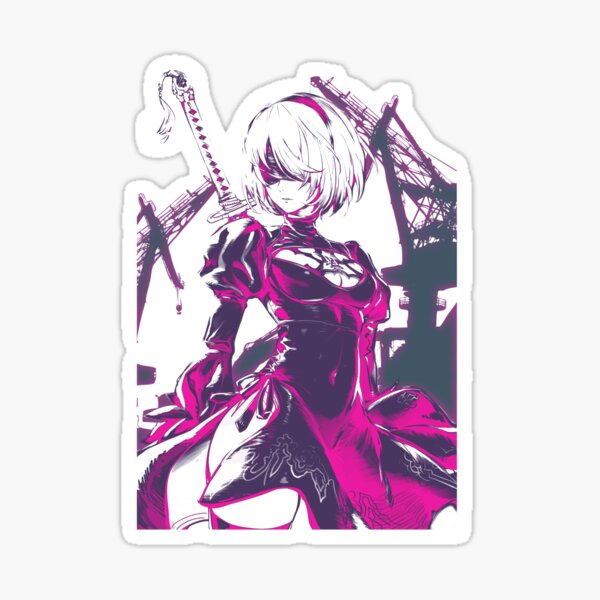 Neon Nier Sticker