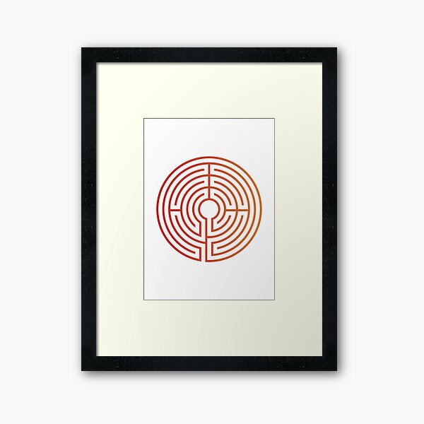 Labyrinth Framed Art Print