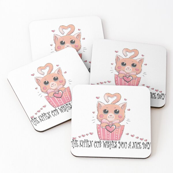Item preview, THE KITTEN CUB WISHES YOU A NICE DAY designed and sold by delpro.