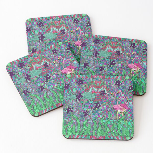 Item preview, Tripping Flamingos designed and sold by MagickMama.