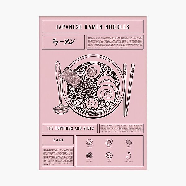 JAPANESE RAMEN NOODLES Photographic Print