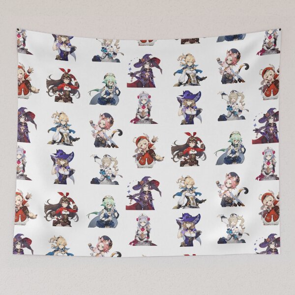 Item preview, Genshin Impact Characters Sticker Set designed and sold by stickertopic.